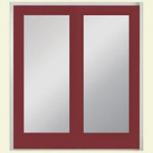 Masonite 72 in. x 80 in. Red Bluff Steel Prehung Left-Hand Inswing 1 Lite Patio Door with No Brickmold
