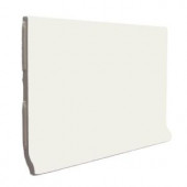 U.S. Ceramic Tile Color Collection Matte Bone 3-3/4 in. x 6 in. Ceramic Stackable Cove Base Wall Tile