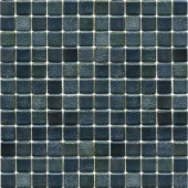 EPOCH Metalz Textured Tungsten-1009 Mosiac Recycled Glass Mesh Mounted Floor & Wall Tile - 4 in. x 4 in. Tile Sample