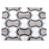 Splashback Tile Prism Sirocco 12 in. x 12 in. Marble Floor and Wall Tile