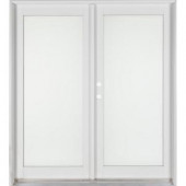 Ashworth Professional Series 72 in. x 80 in. White Aluminum/ Pre-Primed interior Wood French Patio Door