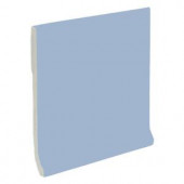 U.S. Ceramic Tile Color Collection Bright Dusk 4-1/4 in. x 4-1/4 in. Ceramic Stackable Cove Base Wall Tile
