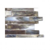 Splashback Tile Matchstix Mudbath Glass Floor and Wall Tile - 6 in. x 6 in. Tile Sample