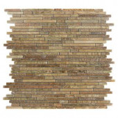 Splashback Tile Windsor Random Wood Onyx 12 in. x 12 in. Marble Floor and Wall Tile