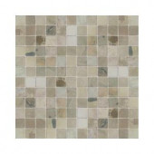 Daltile Travertine Copper 12 in. x 12 in. x 9-1/2mm Tumbled Slate Sheet-Mounted Mosaic Tile (5 sq. ft. / case)