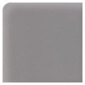 Daltile Semi-Gloss Suede Gray 2 in. x 2 in. Ceramic Bullnose Outcorner Wall Tile