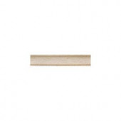 Daltile Fashion Accents Ceccano 1 in. x 8 in. Bone Ceramic Pencil Rail Wall Tile