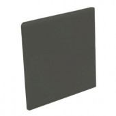 U.S. Ceramic Tile Color Collection Bright Dark Gray 4-1/4 in. x 4-1/4 in. Ceramic Surface Bullnose Corner Wall Tile