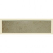 Daltile Brixton Bone 3 in. x 12 in. Glazed Ceramic Bullnose Wall Tile