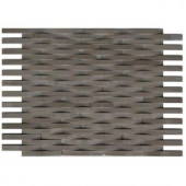 Splashback Tile 3D Reflex Athens Grey 12 in. x 12 in. Stone Tiles