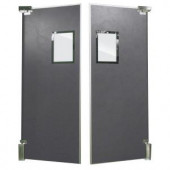Aleco ImpacDor FS-500 3/4 in. x 60 in. x 84 in. Charcoal Gray Wood Core Impact Door