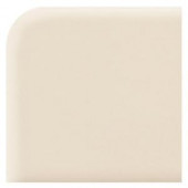 Daltile Semi-Gloss Almond 2 in. x 2 in. Ceramic Bullnose Corner Wall Tile