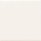 Daltile Semi-Gloss 6 in. x 6 in. White Ceramic Bullnose Outside Corner Wall Tile