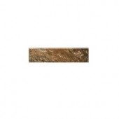 Daltile Folkstone Slate Atlantic Beach 3 in. x 12 in. Porcelain Bullnose Accent Floor and Wall Tile