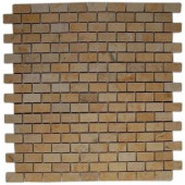 Splashback Tile Jer Gold Bricks 12 in. x 12 in. Natural Stone Floor and Wall Tile
