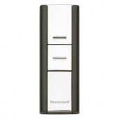 Honeywell Add-on or Replacement Push Button, Silver/Black, Compatible with 300 Series & Decor Door Chimes