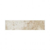 Daltile Fidenza Bianco 2 in. x 6 in. Ceramic Bullnose Wall Tile
