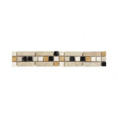 Jeffrey Court Heirloom Stone Strip 2 in. x 12 in. Marble Wall and Accent Trim