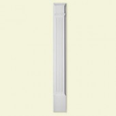 Fypon 5-1/4 in. x 90 in. Polyurethane Fluted Pilaster Moulded with 10-1/16 in. Plinth Block