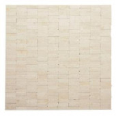 Solistone Post Modern Mondrian 12 in. x 12 in. x 6.35 mm Marble Mesh-Mounted Mosaic Wall Tile (10 sq. ft. / case)