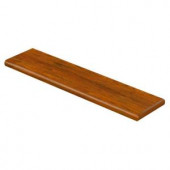 Cap A Tread Cherry Sienna 94 in. Length x 12-1/8 in. Depth x 1-11/16 in. Height Laminate Right Return