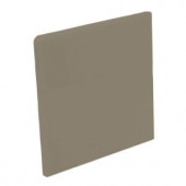 U.S. Ceramic Tile Color Collection Matte Cocoa 4-1/4 in. x 4-1/4 in. Ceramic Surface Bullnose Corner Wall Tile