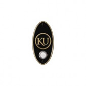 NuTone College Pride University of Kansas Wireless Door Chime Push Button - Antique Brass