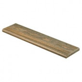 Cap A Tread Rustic Hickory 47 in. Length x 12-1/8 in. Depth x 1-11/16 in. Height Vinyl Right Return