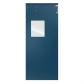 Aleco ImpacDor Optima 1/4 in. x 48 in. x 84 in. Single-Ply Blue Impact Door