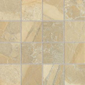 Daltile Ayers Rock Golden Ground 13 in. x 13 in. Glazed Porcelain Mosaic Floor and Wall Tile