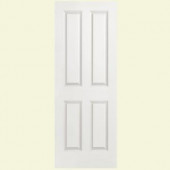 Masonite 30 in. x 80 in. Composite Hollow-Core 4-Panel Smooth Molded Flush Slab Door