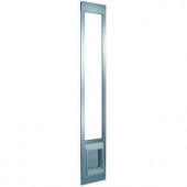 Ideal Pet 7 in. x 9 in. Small Electric Cat Flap Mill Aluminum Pet Patio Door Fits 75 in. to 77.75 in. Tall Aluminum Slider