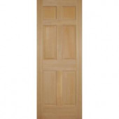 Builder's Choice 6-Panel Left-Hand Fir Prehung Interior Door