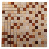 Splashback Tile 12 in. x 12 in. Sparrow Blend Mosaic Tile