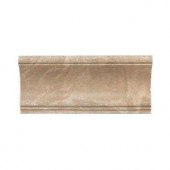 Daltile Fashion Accents Noce 3-1/2 in. x 8 in. Ceramic Shelf Rail Wall Tile