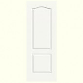 JELD-WEN Smooth 2-Panel Eyebrow Top Solid Core Painted Molded Interior Door Slab