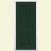 Masonite Cheyenne 2-Panel Painted Smooth Fiberglass Entry Door with No Brickmold