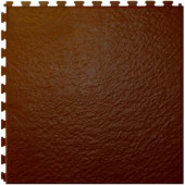 IT-tile Slate Antique Brown 20 In. x 20 In. Vinyl Tile,Vinyl Hidden Interlock Multi-Purpose Floor, 6 Tile