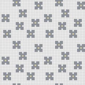 Mosaic Loft Bloom Heritage Motif 24 in. x 24 in. Glass Wall and Light Residential Floor Mosaic Tile