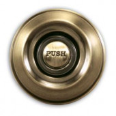 Heath Zenith Wired Lighted Push Button in Bronze Finish with White Bar