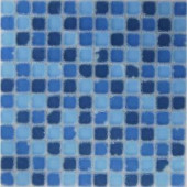 EPOCH Oceanz Southern Tumbled Matte Glass Mesh Mounted Floor & Wall Tile - 4 in. x 4 in. Tile Sample