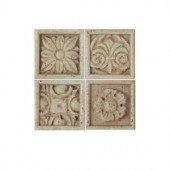 Daltile Fashion Accents 2 in. x 2 in. Resin Floral Dot Ceramic Accent Wall Tile