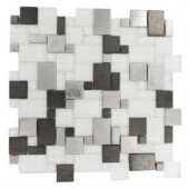 Splashback Tile Pattern 12 in. x 12 in. Mosaic Floor and Wall Tile