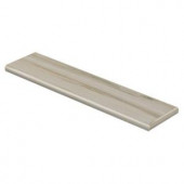 Cap A Tread Vintage Maple White 47 in. Length x 12-1/8 in. Depth x 1-11/16 in. Height Vinyl Right Return