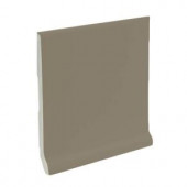 U.S. Ceramic Tile Matte Cocoa 6 in. x 6 in. Ceramic Stackable /Finished Cove Base Wall Tile