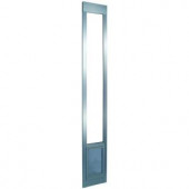 Ideal Pet 5 in. x 7 in. Small Mill Aluminum Pet Patio Door Fits 75 in. to 77.75 in. Tall Sliding Glass Aluminum Door