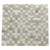 Splashback Tile Champs-Elysee Blend 12 in. x 12 in. Glass Mosaic Floor and Wall Tile