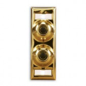 Heath Zenith Polished Brass Multi-Family Doorbell Name Plate