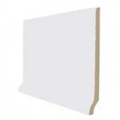 U.S. Ceramic Tile Color Collection Bright Tender Gray 3-3/4 in. x 6 in. Ceramic Stackable Right Cove Base Corner Wall Tile