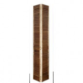 Home Fashion Technologies 2 in. Louver/Louver MinWax Special Walnut Solid Wood Interior Bifold Closet Door